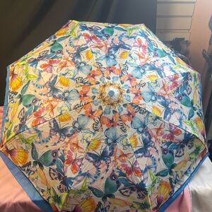 Brighton Suncatcher Umbrella with Butterfly Design=